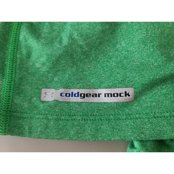 Under Armour bright green cold gear mock neck long sleeve shirt - large - Picture 2 of 7